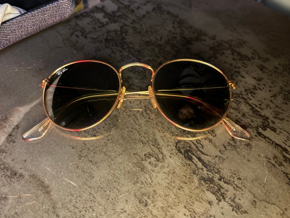 Gold Yuvarlak Kemik Kadın Güneş Gözlüğü - Görsel 4