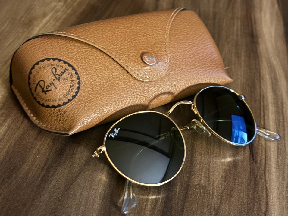 Gold Yuvarlak Kemik Kadın Güneş Gözlüğü - Görsel 3