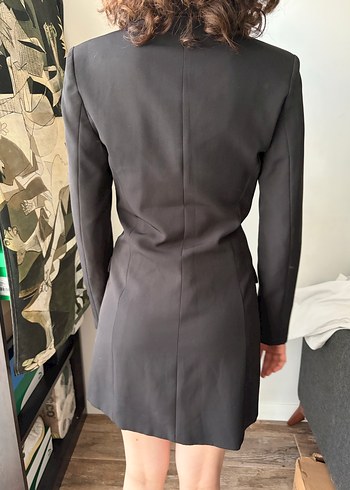 siyah renk ceket elbise - Görsel 3