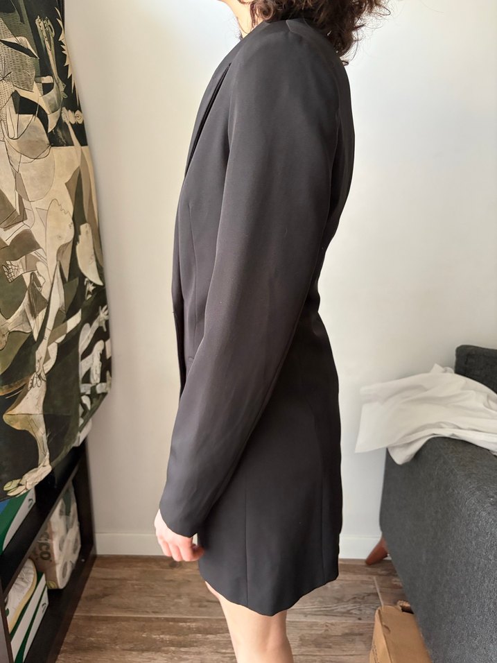 siyah renk ceket elbise - Görsel 2