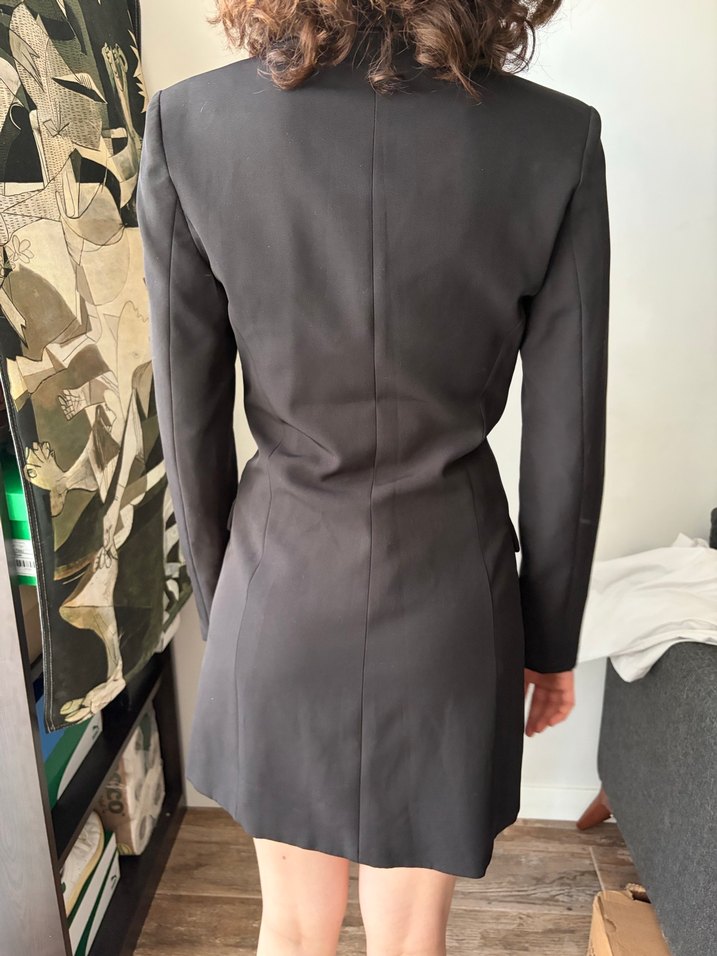 siyah renk ceket elbise - Görsel 3