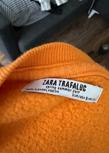 turuncu Kadın crop Sweatshirt - Görsel 4