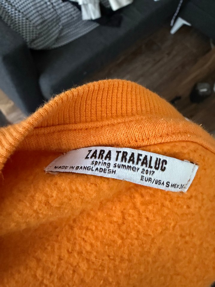 turuncu Kadın crop Sweatshirt - Görsel 4