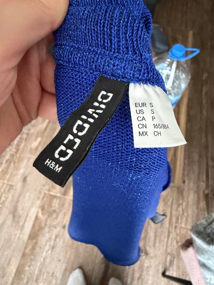 Mavi Uzun Kollu Kadın Triko - Görsel 4