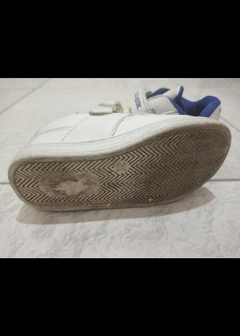 24 Beden beyaz Renk Beyaz Erkek Çocuk Spor Ayakkabı Velcro