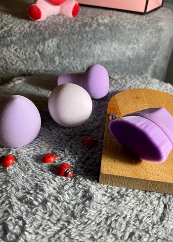 Pastel Mor Makyaj Süngeri Seti - Görsel 3