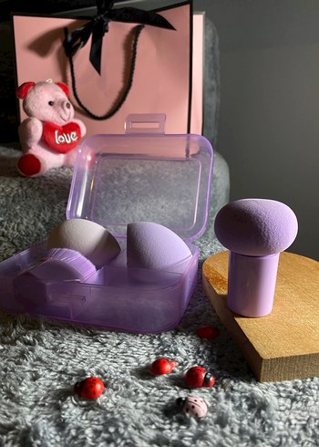 Pastel Mor Makyaj Süngeri Seti - Görsel 2