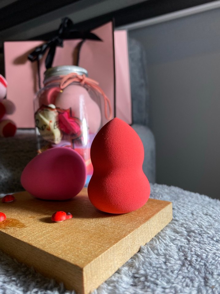 Renkli Pembe Makyaj Süngeri Seti - Görsel 2