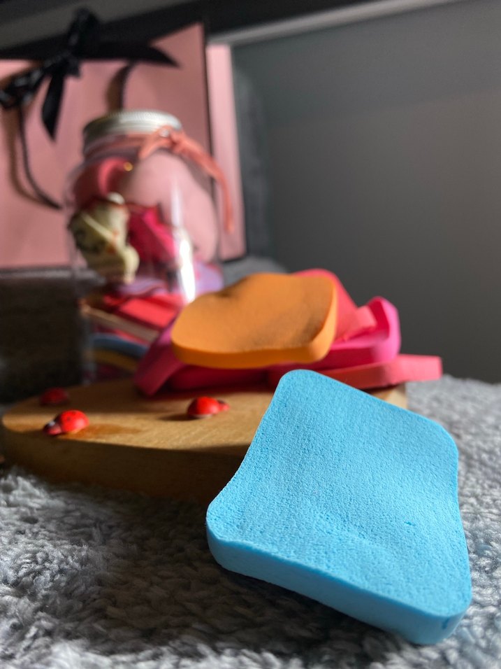 Renkli Pembe Makyaj Süngeri Seti - Görsel 5