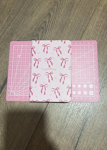 Pembe Fiyonk Desenli Coquette Defter