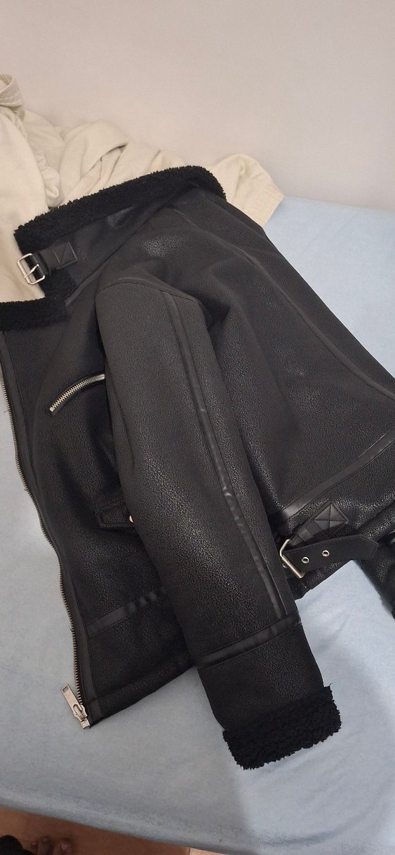 Gavazzi deri ceket kürk sıfır ceket - Görsel 3