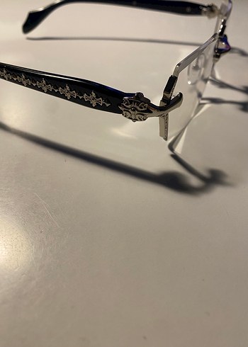  Beden siyah Renk Chrome Hearts Rimless gözlük