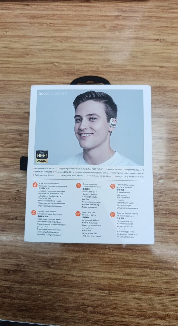 Hoco EA4 Beyaz Açık Kulak Kablosuz Kulaklık - Görsel 2