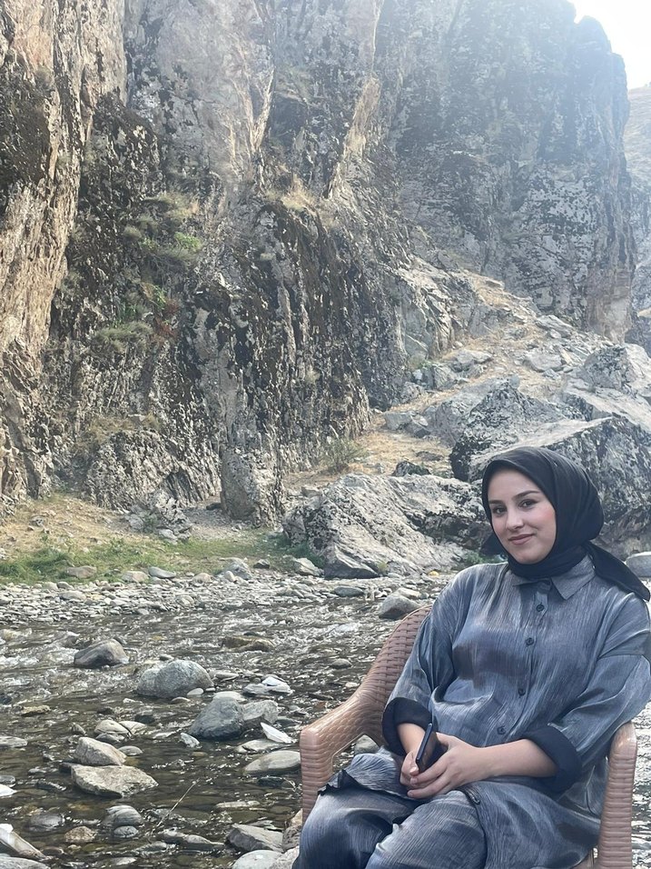 Gri Uzun Kollu Etnik Desenli Kadın Tunik - Görsel 3