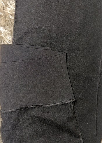 Siyah, İçi İnce Pamuklu, Oysho Kadın Tayt - Görsel 3