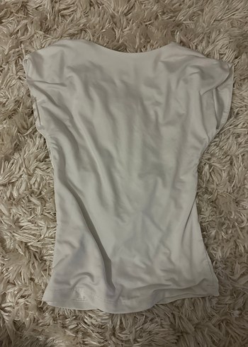 Stradivarius Stradivarius Beyaz Sırtı Açık Üst Crop