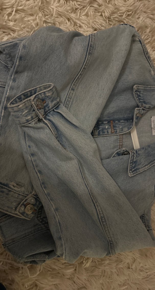 Zara Kadın Mavi Denim Ceket - Görsel 4