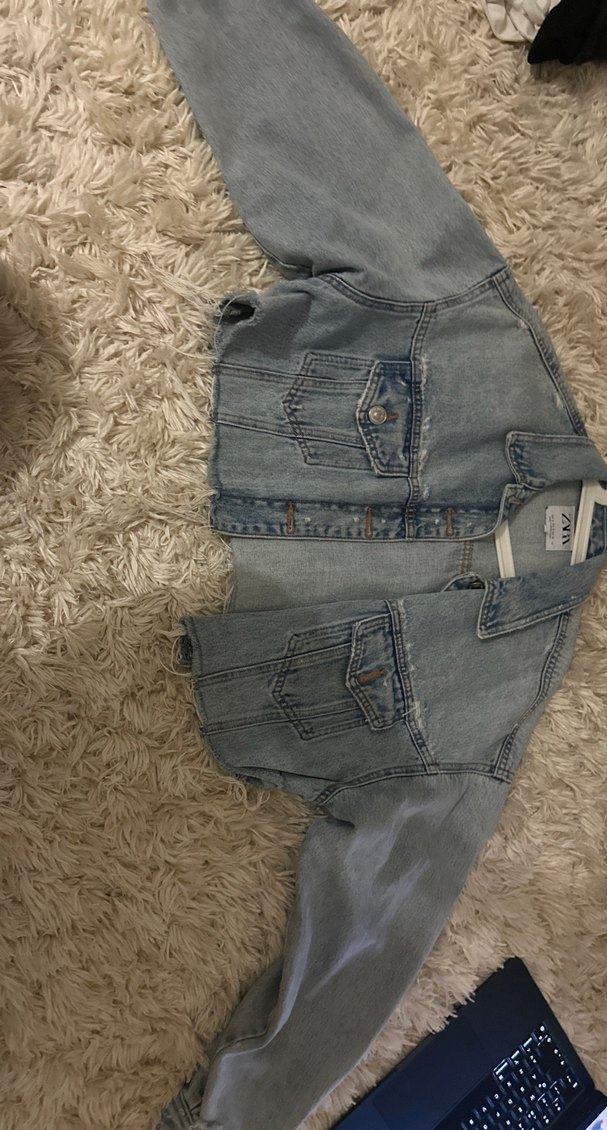 Zara Kadın Mavi Denim Ceket - Görsel 2