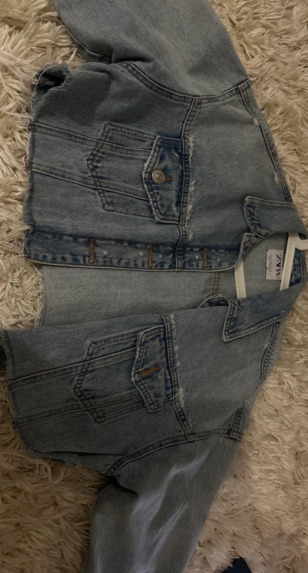 Zara Kadın Mavi Denim Ceket - Görsel 3