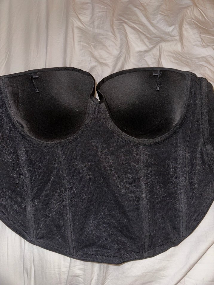 H&M Siyah Mikrofiber Korse 85C - Görsel 3