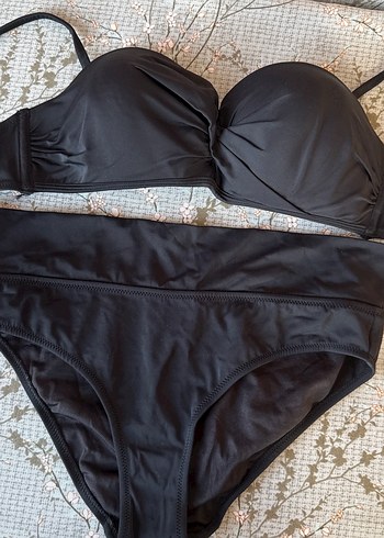 Siyah Strappy Kadın Bikini Takımı
