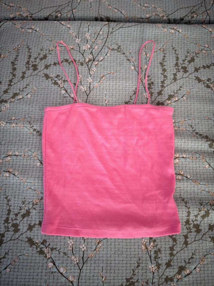 Pembe Mini Askılı Kadın Atlet - Görsel 2