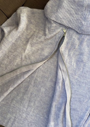 lila Kadın Triko Boğazlı Kazak - Görsel 4