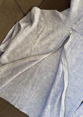 lila Kadın Triko Boğazlı Kazak - Görsel 2