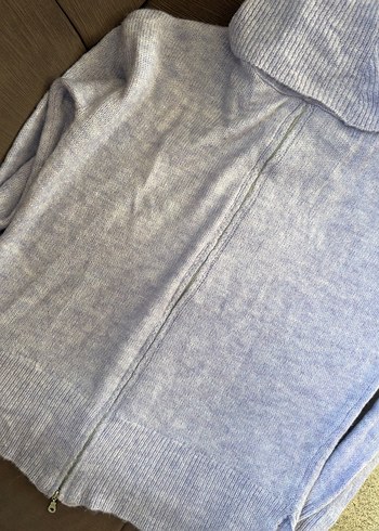 lila Kadın Triko Boğazlı Kazak - Görsel 3