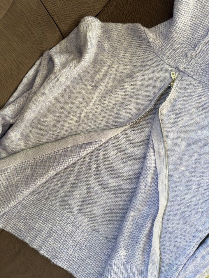 lila Kadın Triko Boğazlı Kazak - Görsel 2