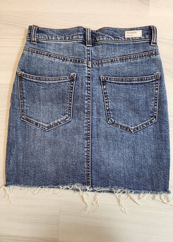 xs Beden Kadın Mavi Denim Midi Etek
