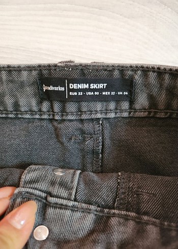 Stradivarius Denim Midi Etek