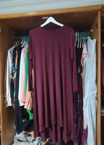 Bordo Uzun Kollu Hamile Tunik