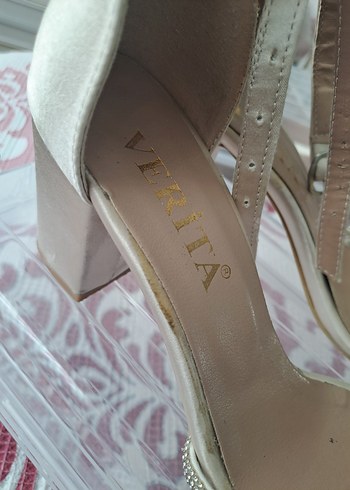 Bej Kadın Topuklu Ayakkabı - Görsel 2