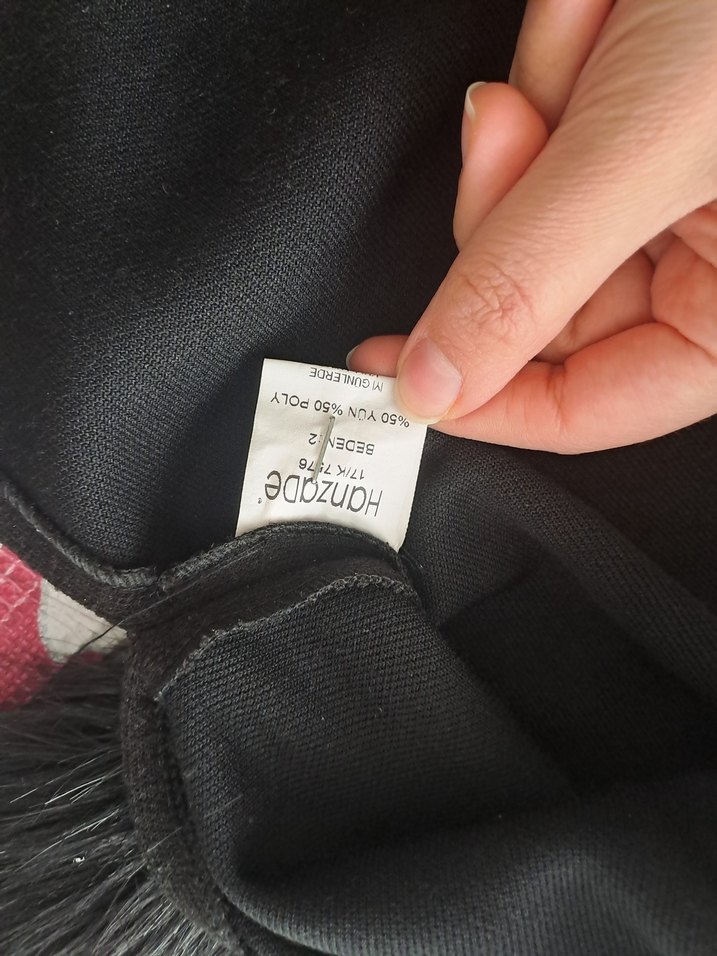 Kürklü Uzun Panço - Görsel 4