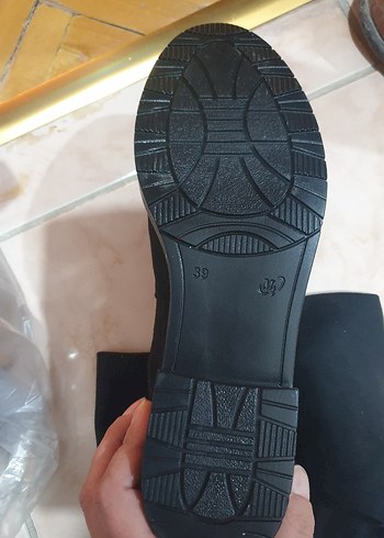 39 Beden Siyah Süet Diz Üstü çorap çizme