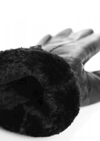 Hakiki Kuzu Deri İçi Kürklü Deri Eldiven - Görsel 2