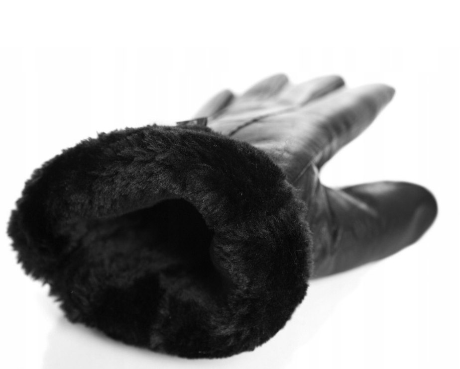 Hakiki Kuzu Deri İçi Kürklü Deri Eldiven - Görsel 2