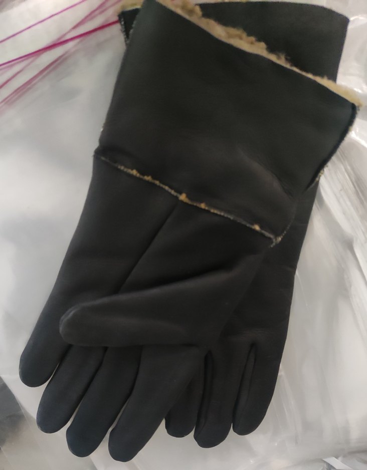 Hakiki Kuzu Derisi İçi Kürklü Eldiven - Görsel 2