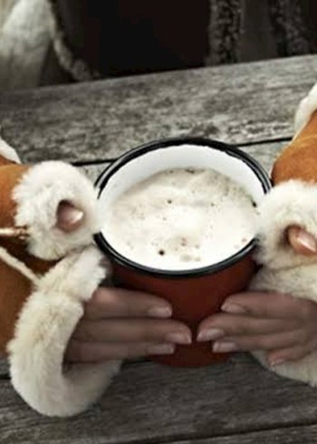 Hakiki Nubuk Kürklü Yarım Eldiven - Görsel 3