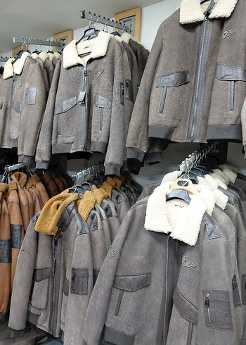 Hakiki Kuzu Deri İçi Kürklü Pilot Mont - Görsel 2