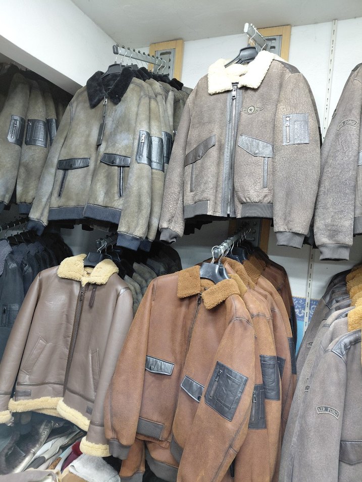 Hakiki Kuzu Deri İçi Kürklü Pilot Mont - Görsel 3