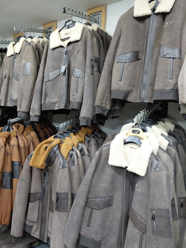 Hakiki Kuzu Deri İçi Kürklü Pilot Mont - Görsel 2