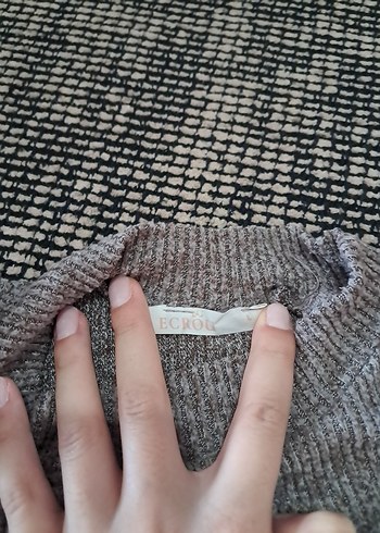 Ecrou Kadın Crop Kazak