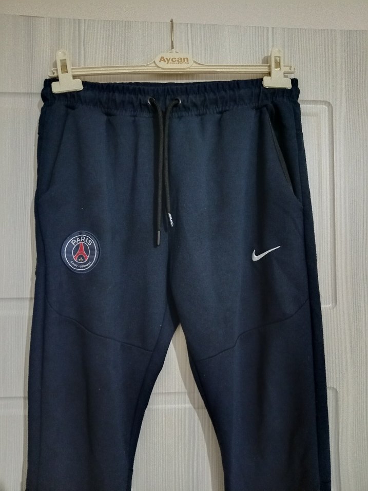 Siyah Bel Bantlı Erkek Eşofman Altı - Görsel 2