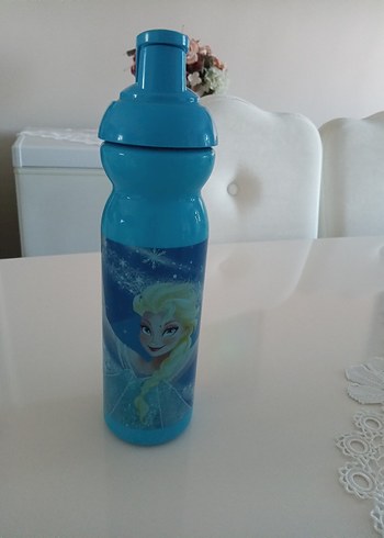 Disney Frozen Mavi Çocuk Su Matarası. - Görsel 2