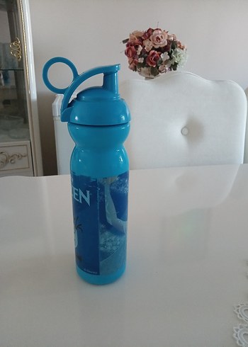 Disney Frozen Mavi Çocuk Su Matarası. - Görsel 3