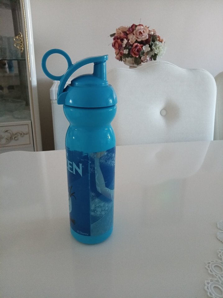 Disney Frozen Mavi Çocuk Su Matarası. - Görsel 3