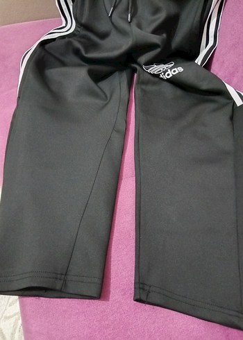 Adidas Siyah Bağcıklı Erkek Eşofman Altı - Görsel 5