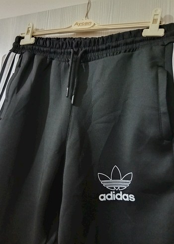 Adidas Siyah Bağcıklı Erkek Eşofman Altı - Görsel 2